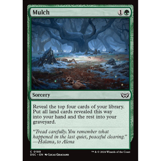 Mulch, 189, common, Magic: The Gathering, Duskmourn: House of Horror