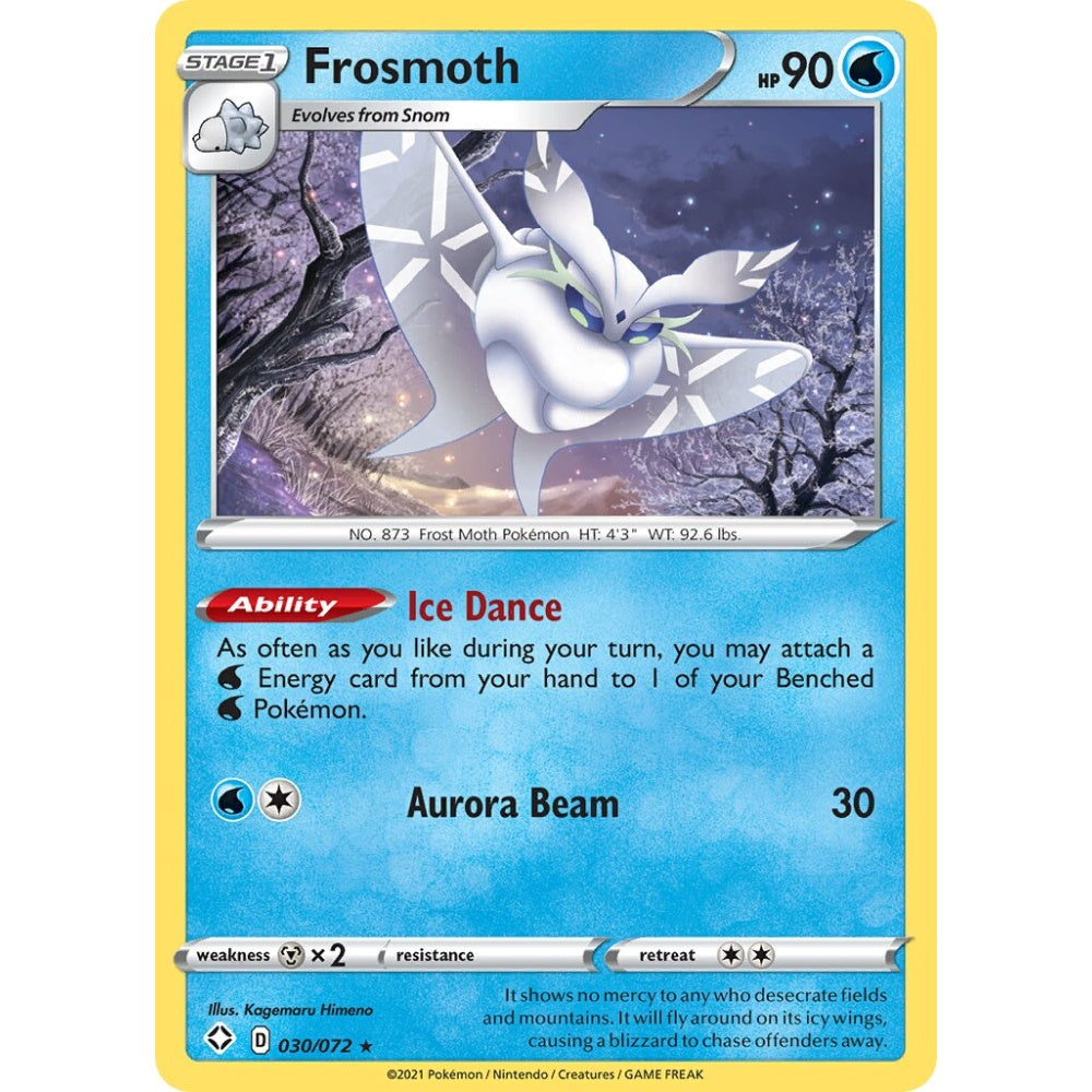 Frosmoth Rare Holo 030/072 Pokemon Card Game Shining Fates