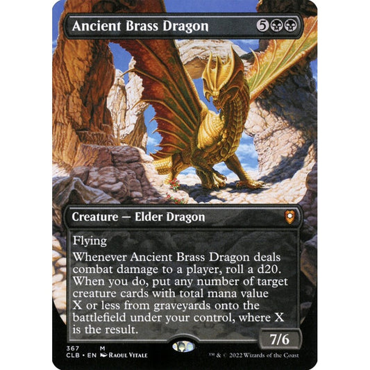 Ancient Brass Dragon mythic 367 Magic the Gathering Commander Legends: Battle for Baldur's Gate
