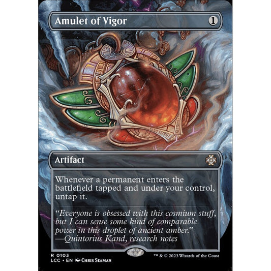 Amulet of Vigor, rare, 103, Magic the Gathering, The Lost Caverns of Ixalan Commander