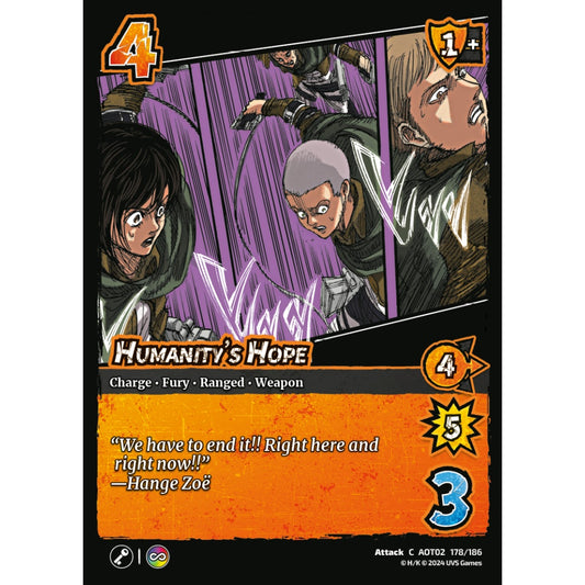 Humanity's Hope, 178/186, AOT02, Universus, Attack on Titan: Origins of Power, Attack, C