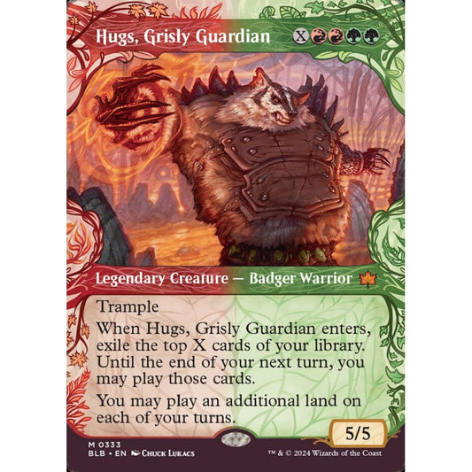 Hugs, Grisly Guardian, 333, mythic, Magic: The Gathering, Bloomburrow