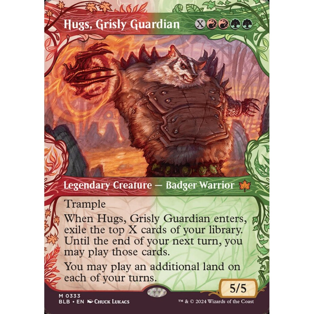 Hugs, Grisly Guardian, 333, mythic, Magic: The Gathering, Bloomburrow
