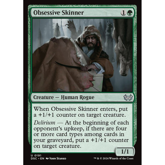 Obsessive Skinner, 191, uncommon, Magic: The Gathering, Duskmourn: House of Horror