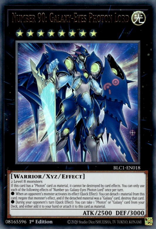 Number 90: Galaxy-Eyes Photon Lord BLC1-EN018 Ultra Ultra Rare Yu-Gi-Oh Battles of Legend: Chapter 1 in Art
