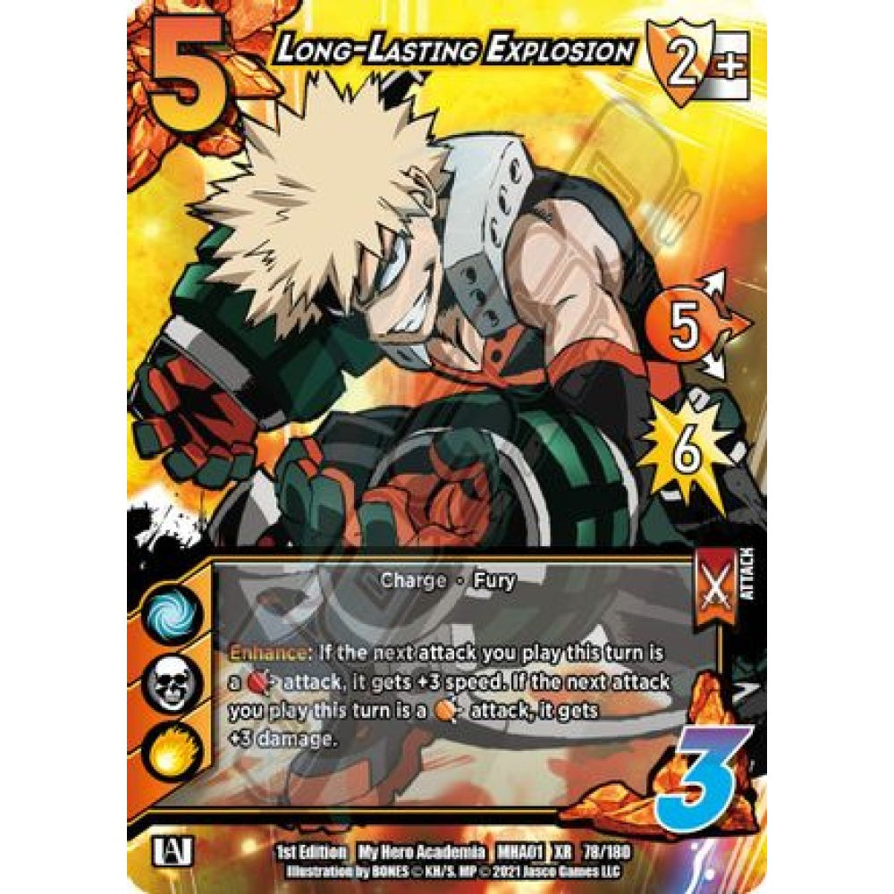 Long-Lasting Explosion, 78/180, XR, UniVersus, MHA01 My Hero Academia