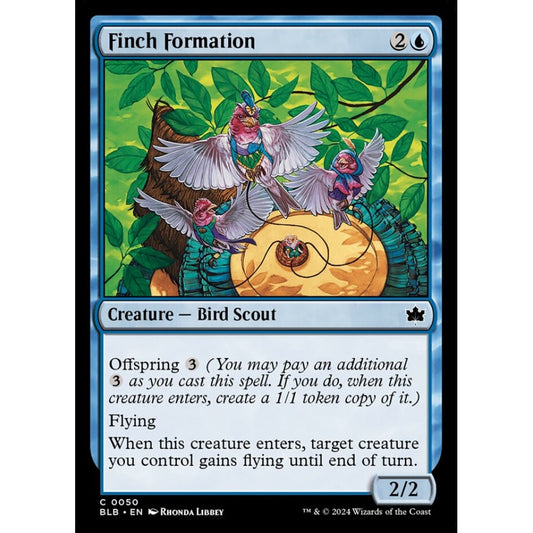 Finch Formation, 50, common, Magic: The Gathering, Bloomburrow