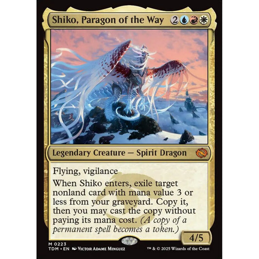 Shiko, Paragon of the Way mythic 223 Magic the Gathering Tarkir: Dragonstorm