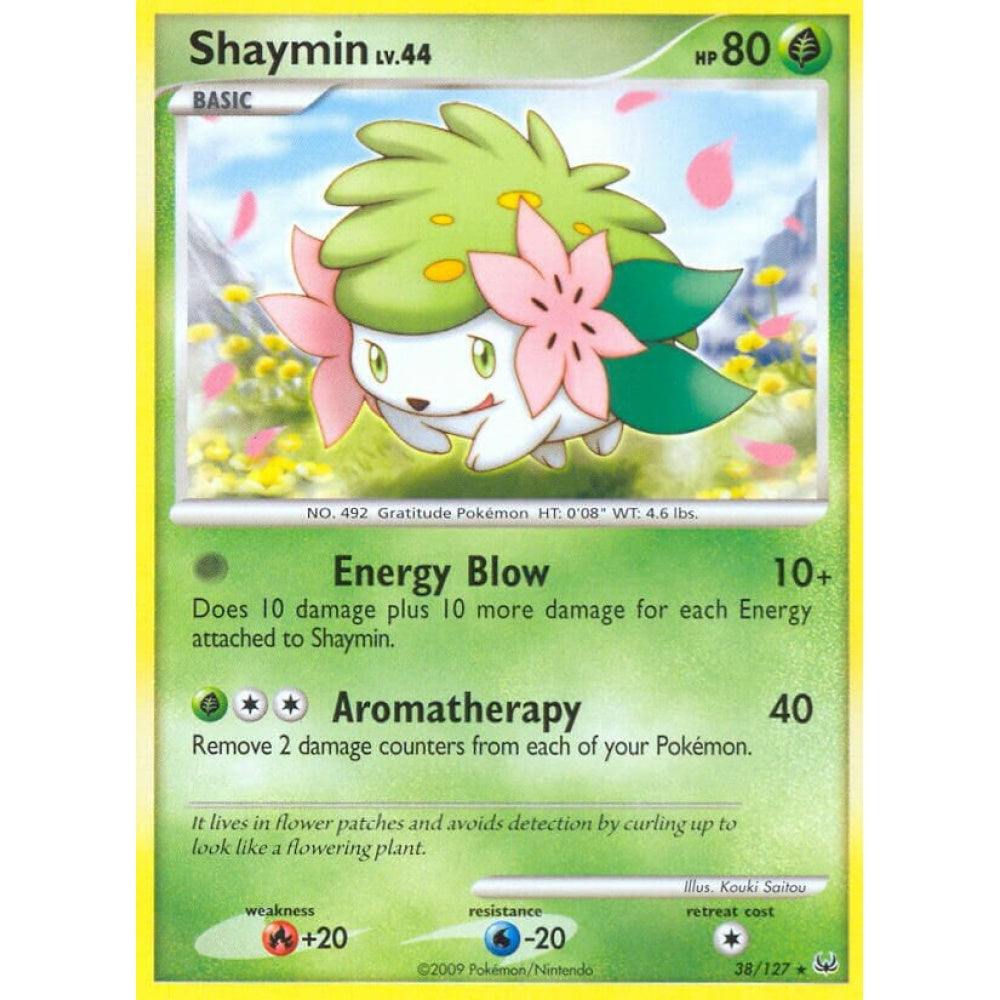 Shaymin Rare 38/127 Pokemon Card Game Platinum