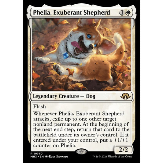 Phelia, Exuberant Shepherd, 40, rare, Magic: The Gathering, Modern Horizons 3