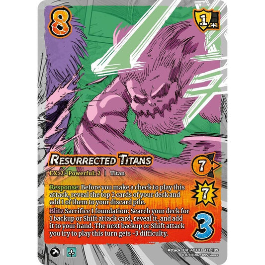 Resurrected Titans 131/189 AOT03 Universus Attack on Titan: Apocalypse Attack UR