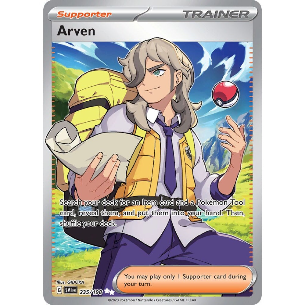 Arven Ultra Rare 235/198 Pokemon Card Game Scarlet & Violet