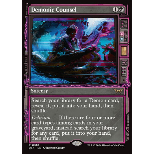 Demonic Counsel, 310, rare, Magic: The Gathering, Duskmourn: House of Horror