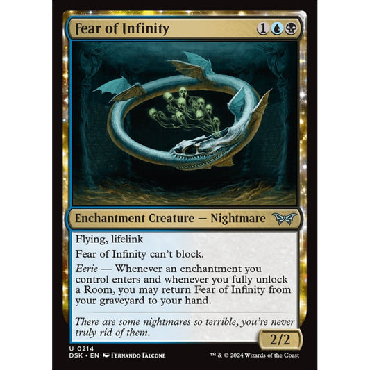 Fear of Infinity, 214, uncommon, Magic: The Gathering, Duskmourn: House of Horror