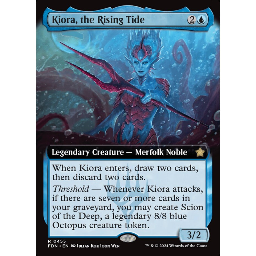 Kiora, the Rising Tide, 455, rare, Magic: The Gathering, Foundations