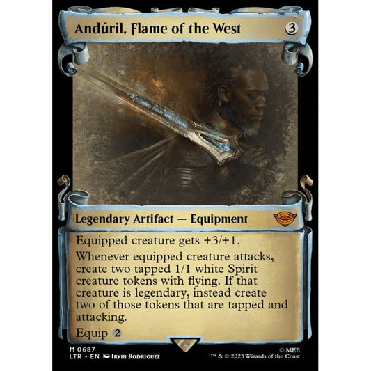 Andúril, Flame of the West, mythic, 687, Magic the Gathering, The Lord of the Rings: Tales of Middle-earth