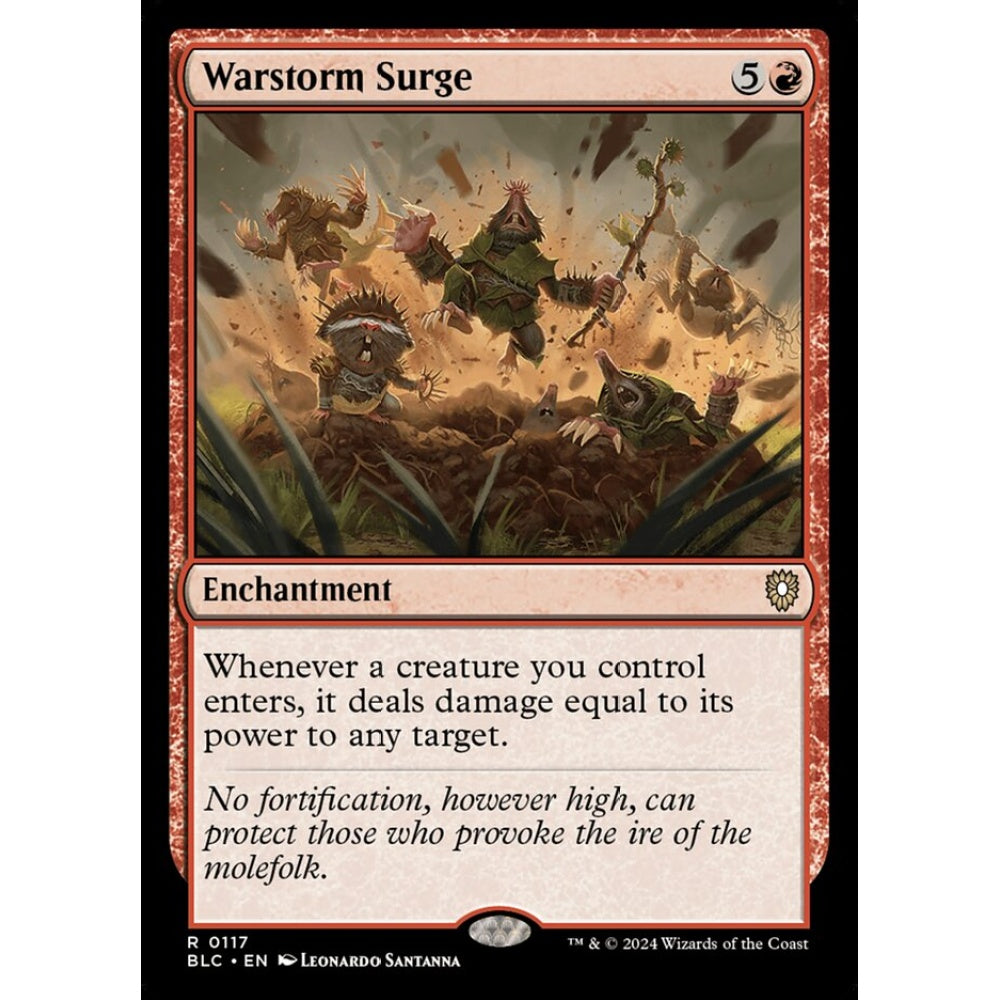 Warstorm Surge, 117, rare, Magic: The Gathering, Bloomburrow