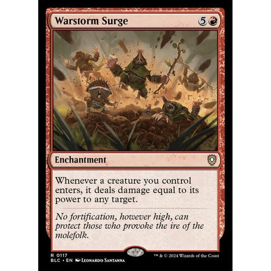 Warstorm Surge, 117, rare, Magic: The Gathering, Bloomburrow