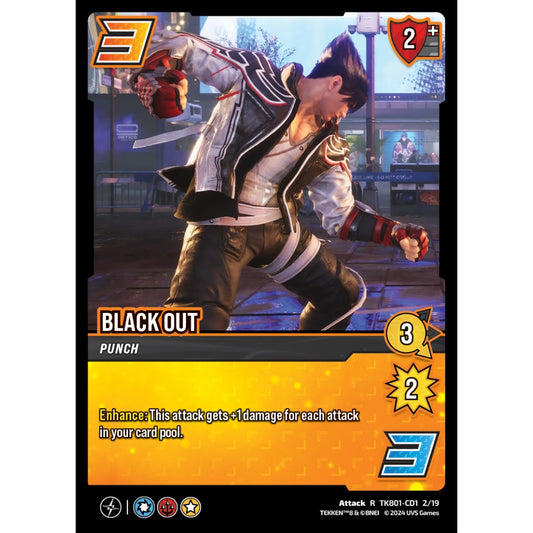 Black Out, 2/19, TK801-CD1, Universus, TEKKEN 8 Clash Decks, Attack, R