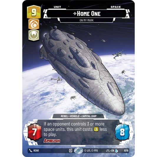 Home One, L, JTL 1079) Prestige Foil, Star Wars Unlimited