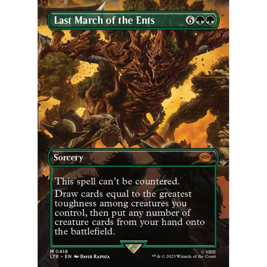 Last March of the Ents, mythic, 418, Magic the Gathering, The Lord of the Rings: Tales of Middle-earth