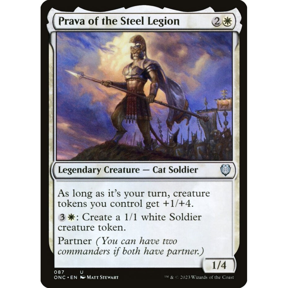 Prava of the Steel Legion, uncommon, 87, Magic the Gathering, Phyrexia: All Will Be One Commander