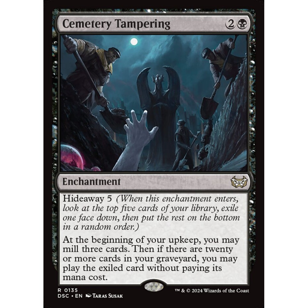 Cemetery Tampering, 135, rare, Magic: The Gathering, Duskmourn: House of Horror