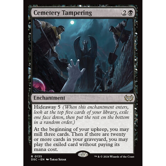 Cemetery Tampering, 135, rare, Magic: The Gathering, Duskmourn: House of Horror