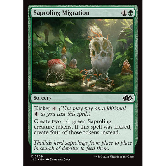 Saproling Migration, 709, common, Magic: The Gathering, Foundations Jumpstart