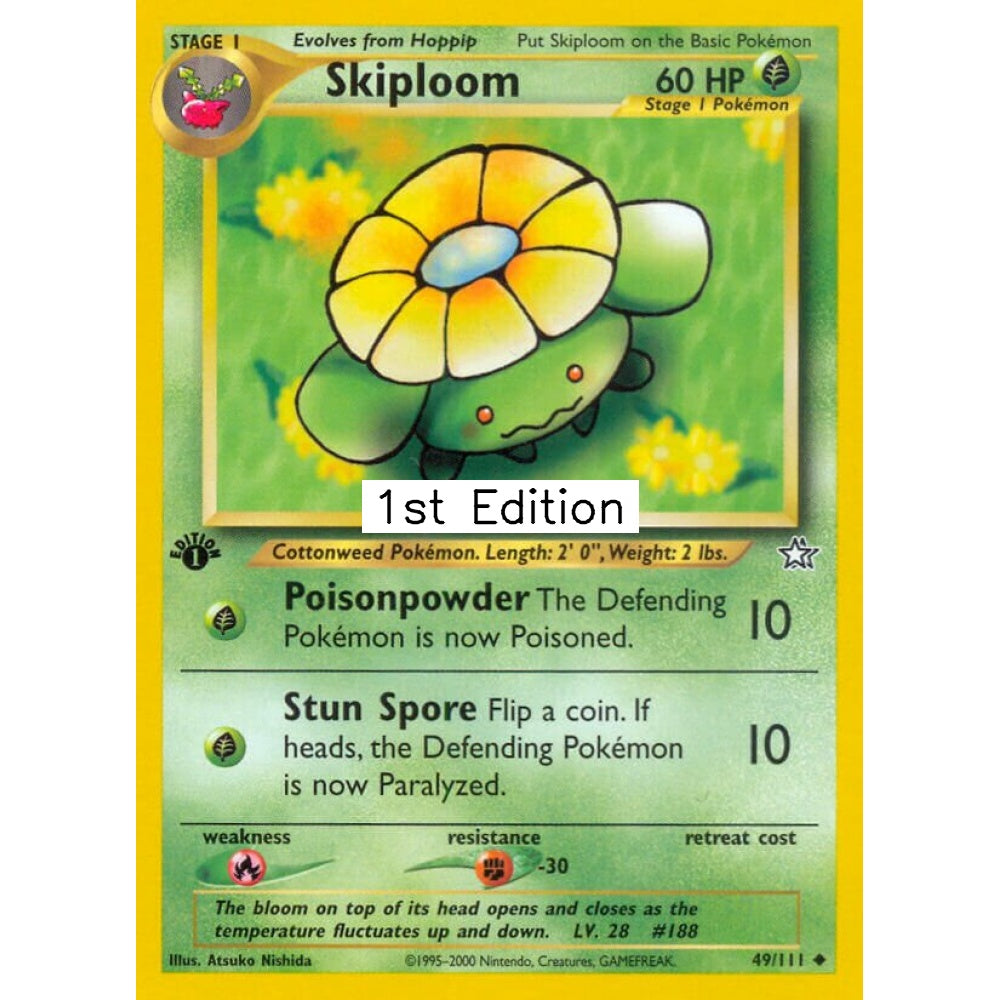 Skiploom Uncommon 49/111 Pokemon Card Game Neo Genesis