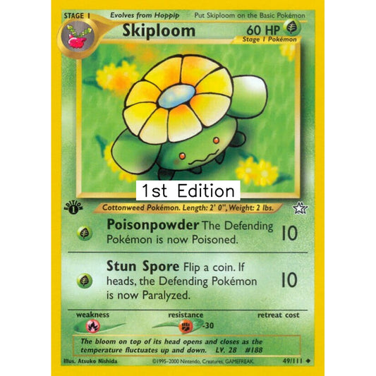 Skiploom Uncommon 49/111 Pokemon Card Game Neo Genesis