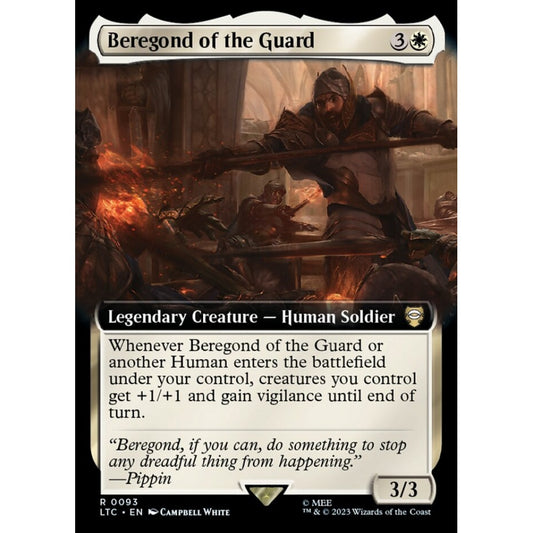 Beregond of the Guard, rare, 93, Magic the Gathering, Tales of Middle-earth Commander
