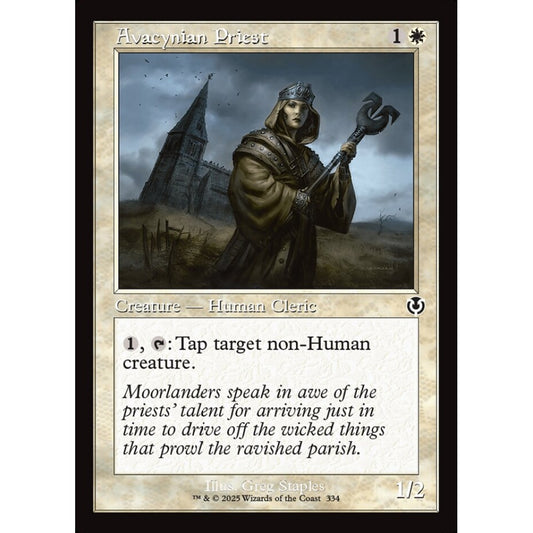 Avacynian Priest, 334, common, Magic: The Gathering, Innistrad Remastered