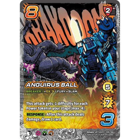 Anguirus Ball GDZ01 109/186 GDZ01 Universus Godzilla: Reign of Kaiju Attack UR