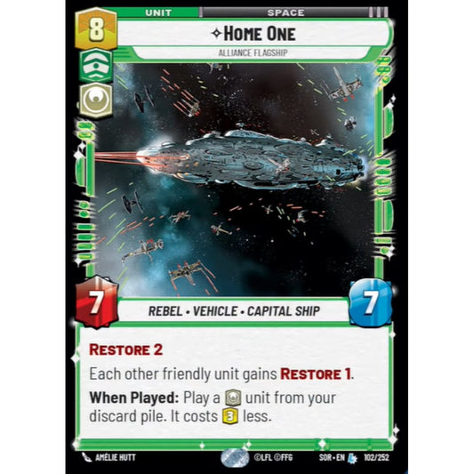 Home One, 102, L, Star Wars Unlimited, Sparks Of Rebellion