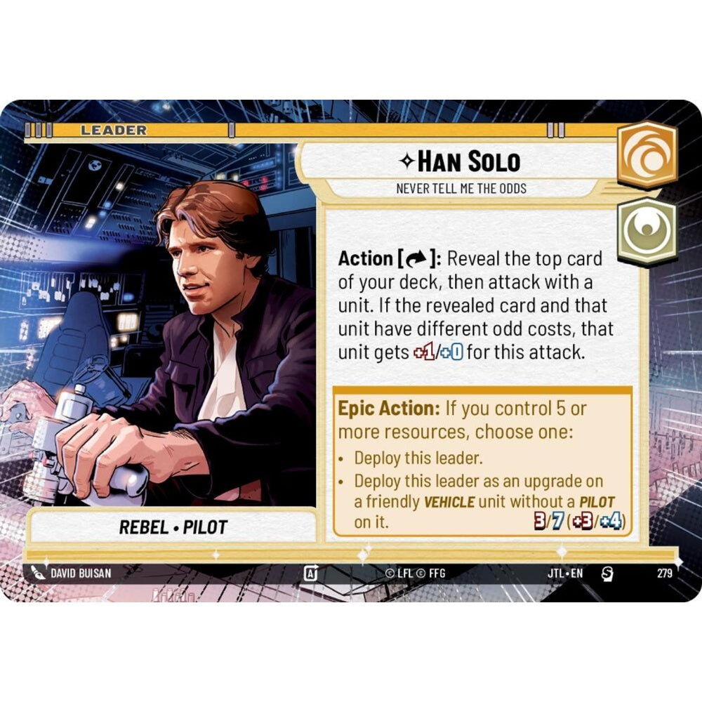 Han Solo, S, JTL 279) Hyperspace, Star Wars Unlimited
