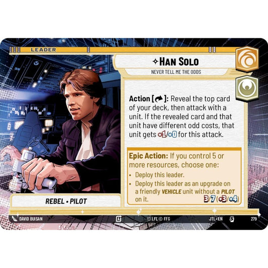 Han Solo, S, JTL 279) Hyperspace, Star Wars Unlimited