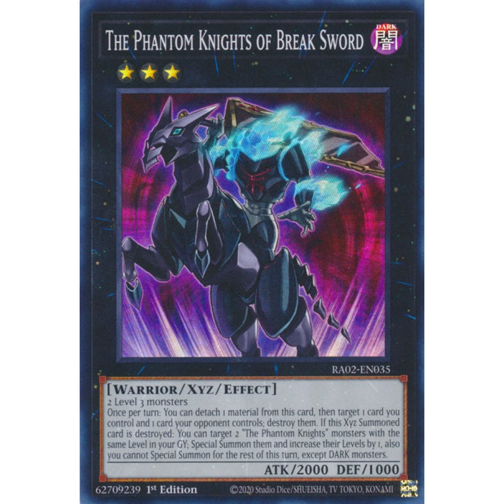The Phantom Knights of Break Sword RA02-EN035 Secret Secret Rare Yu-Gi-Oh 25th Anniversary Rarity Collection II in Art