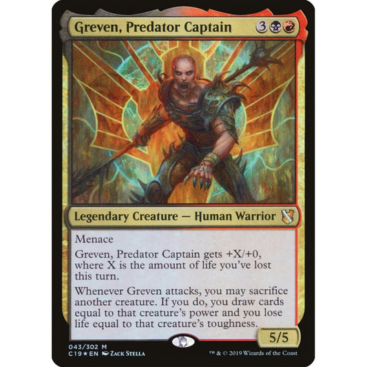 Greven, Predator Captain mythic 43 Magic the Gathering Commander 2019