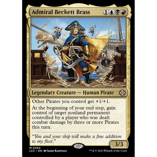 Admiral Beckett Brass mythic 264 Magic the Gathering The Lost Caverns of Ixalan Commander