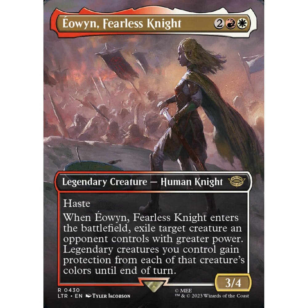 Éowyn, Fearless Knight, rare, 430, Magic the Gathering, The Lord of the Rings: Tales of Middle-earth
