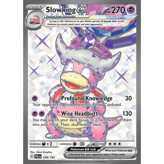 Slowking ex Full Art 238/193 Pokemon Card Game Paldea Evolved