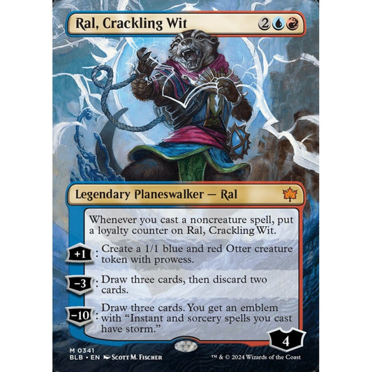 Ral, Crackling Wit, 341, mythic, Magic: The Gathering, Bloomburrow