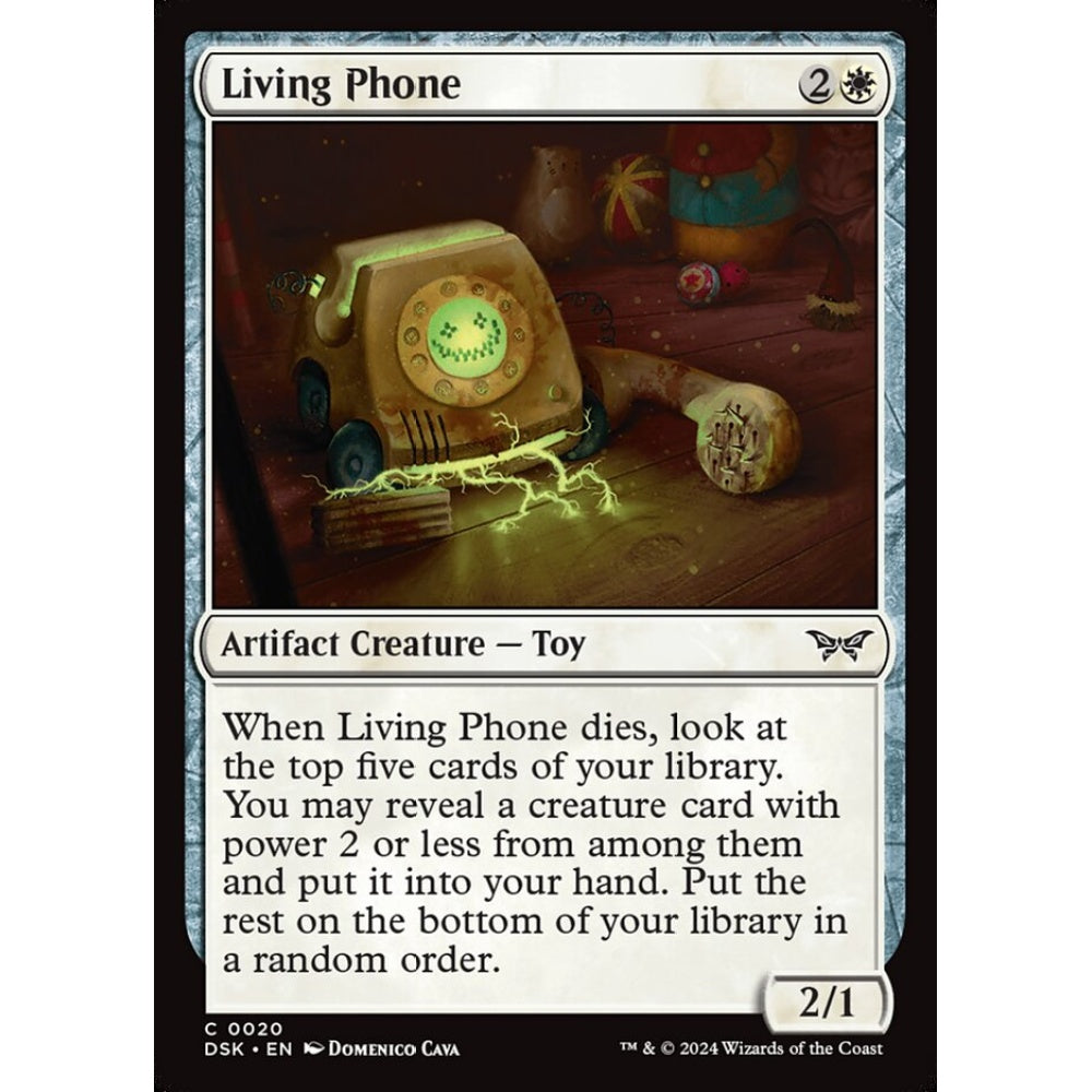 Living Phone, 20, common, Magic: The Gathering, Duskmourn: House of Horror