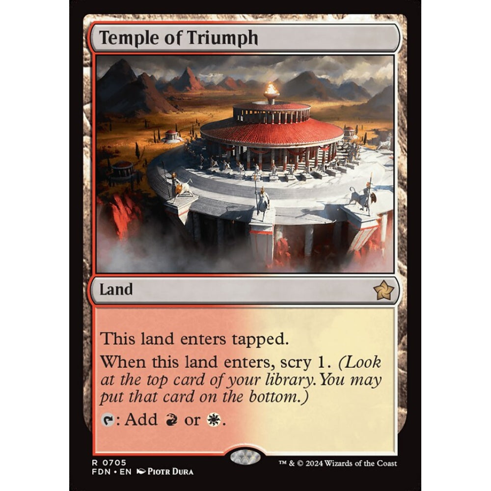 Temple of Triumph, 705, rare, Magic: The Gathering, Foundations