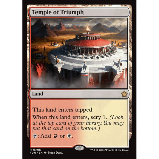 Temple of Triumph, 705, rare, Magic: The Gathering, Foundations