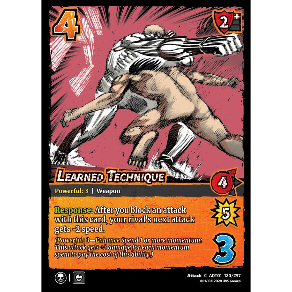 Learned Technique, 120/297, C, UniVersus, Attack on Titan: Battle for Humanity