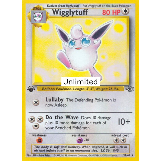 Wigglytuff Rare 32/64 Pokemon Card Game Jungle
