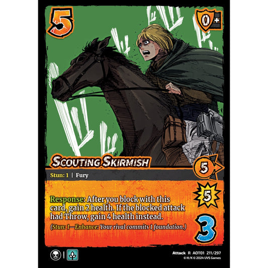 Scouting Skirmish, 211/297, R, UniVersus, Attack on Titan: Battle for Humanity
