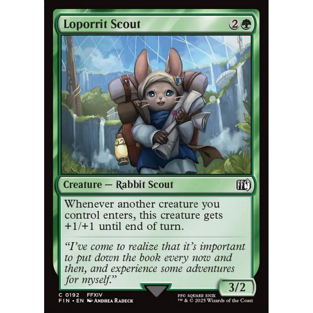 Loporrit Scout common 192 Magic the Gathering Final Fantasy